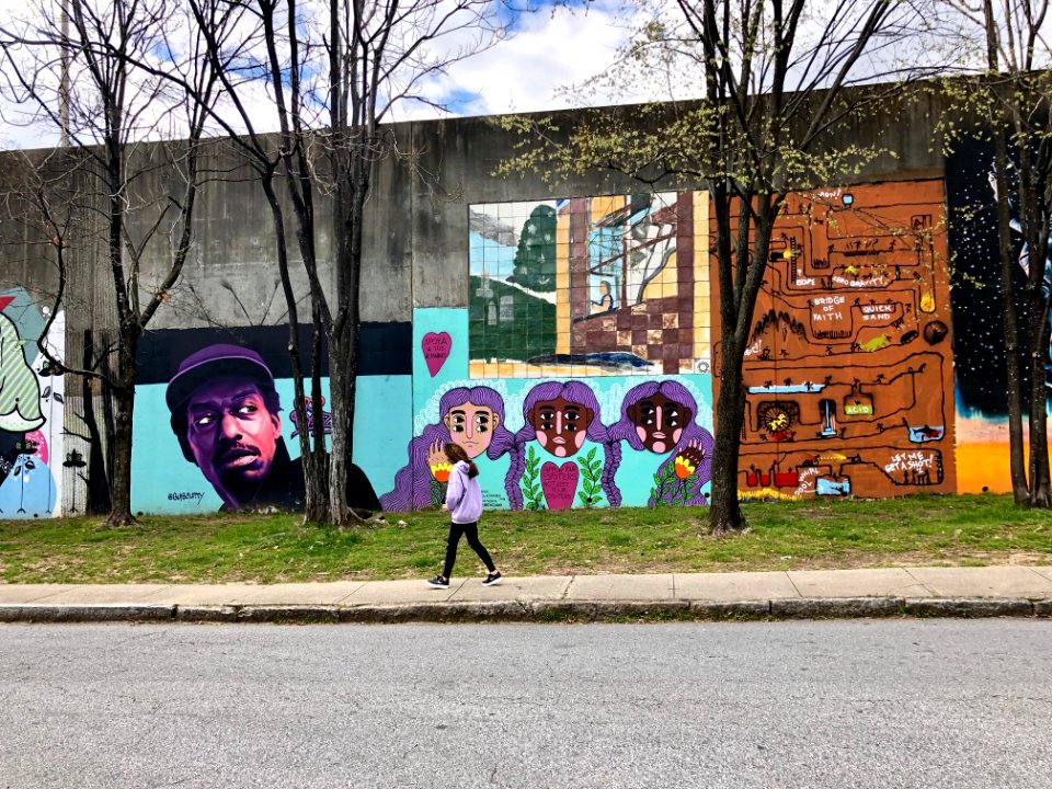 Murals, Tennelle Street, Cabbagetown, Atlanta, GA 