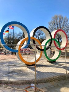 Olympic Symbol, Centennial Olympic Park, Atlanta, GA photo
