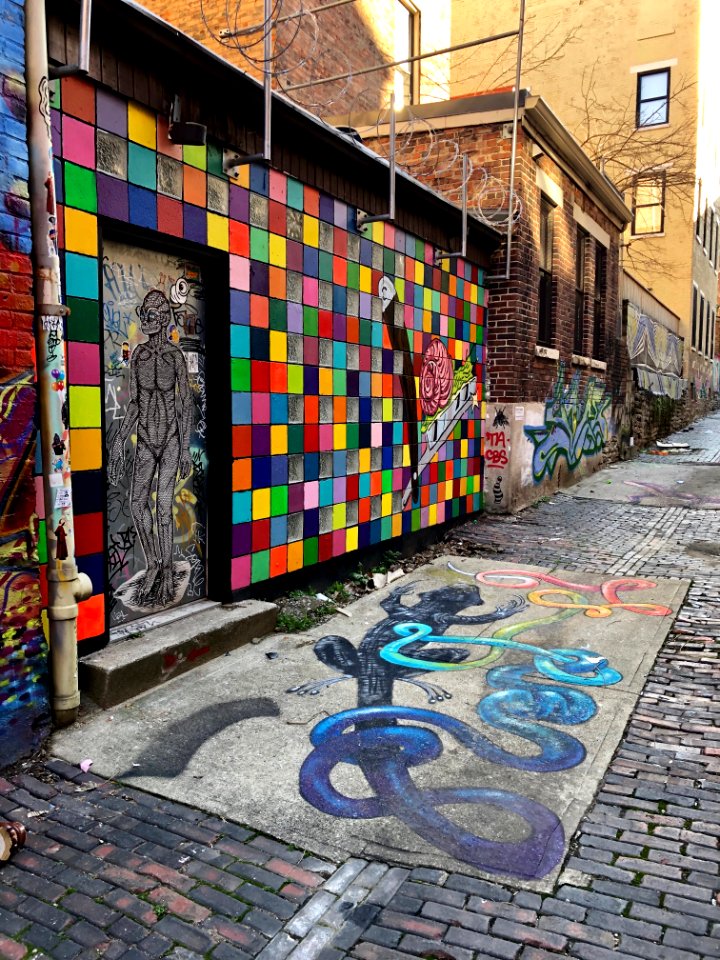 Mural, Bolivar Alley, Pendleton, Cincinnati, OH 
