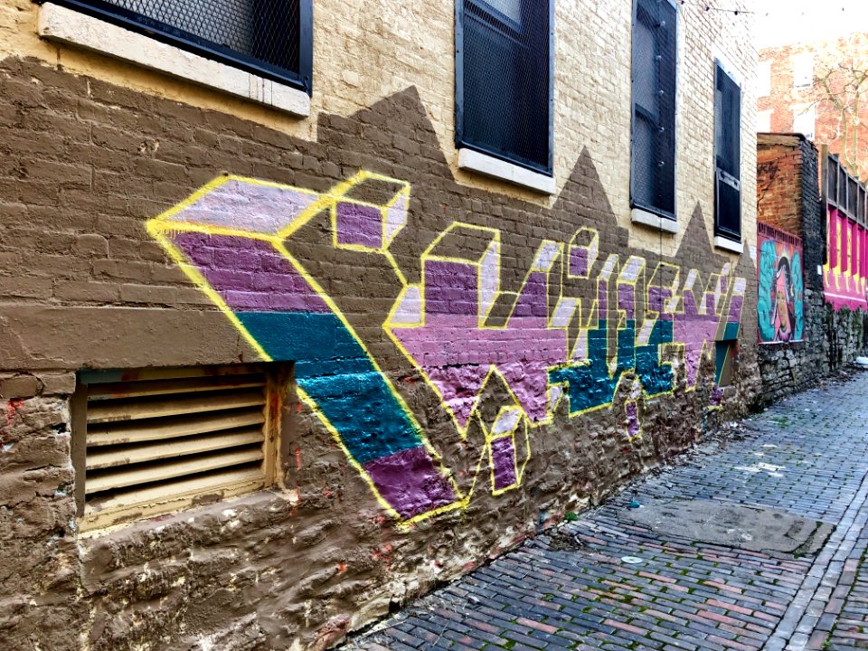 Mural, Bolivar Alley, Pendleton, Cincinnati, OH 