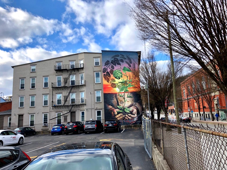 Brewery Mural, Elm Street, Over-the-Rhine, Cincinnati, OH 