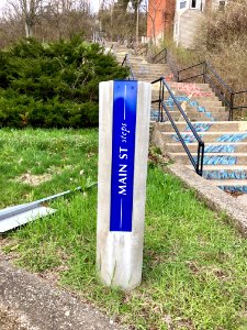 Signage, Main Street Steps, Over-the-Rhine, Cincinnati, OH… 