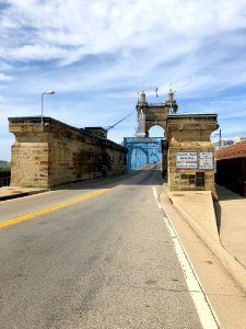 Roebling Suspension Bridge, Cincinnati, OH photo