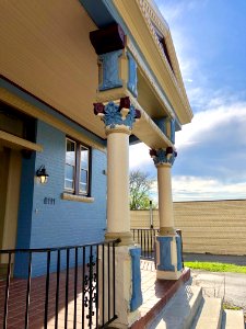 Front Porch Detail, Metz House, Madison Road, Madisonville… 