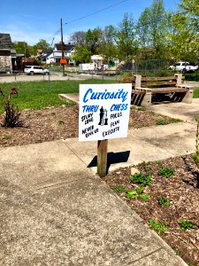 Curiosity Through Chess Sign, Madisonville, Cincinnati, OH… 