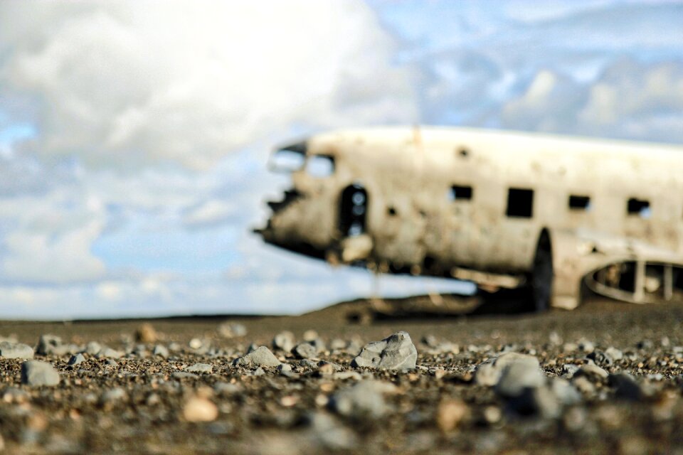 Plane destroyed broken