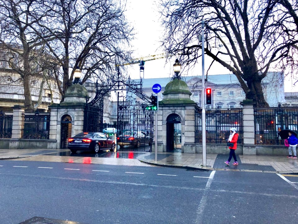Leinster House Gates, Dublin, Éire 