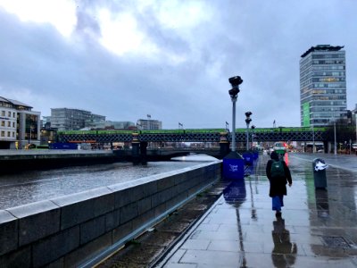 Custom House Quay, Dublin, Éire 