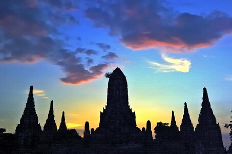 Khmer architecture antique old building