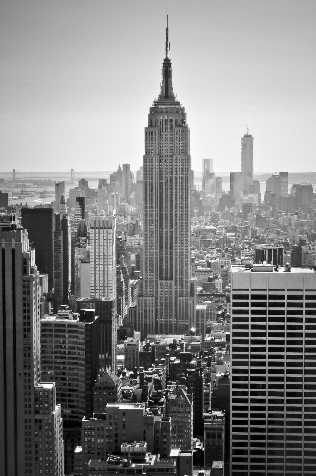 City skyscraper gray city