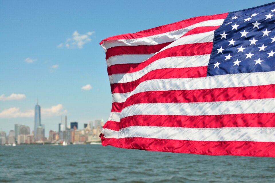 Skyline patriotic independence