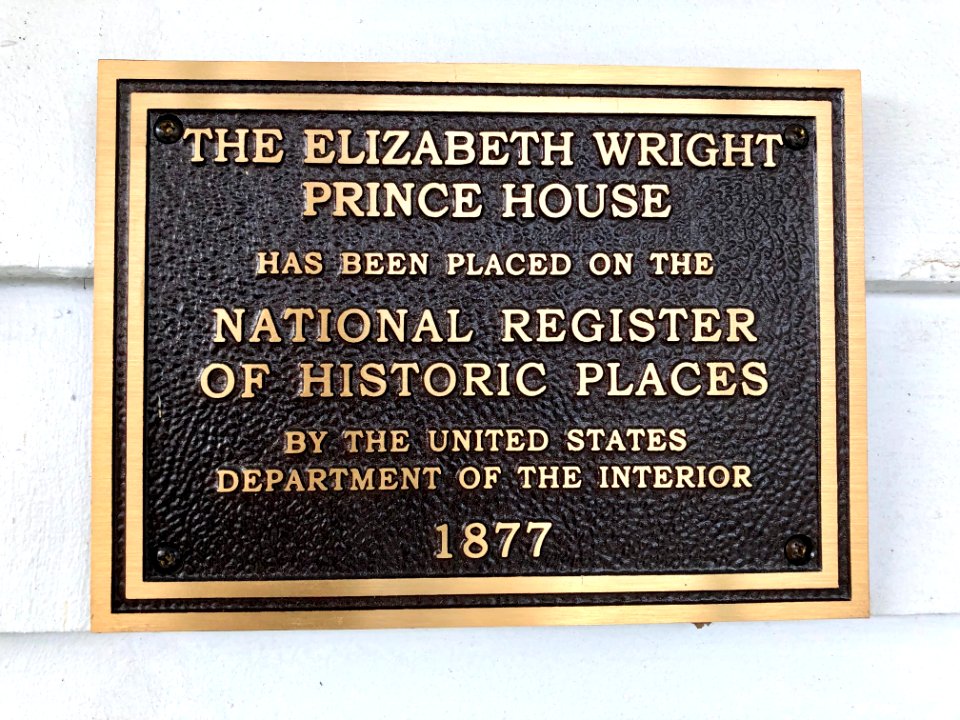 Elizabeth Wright Prince House Historical Marker, Highlands… 