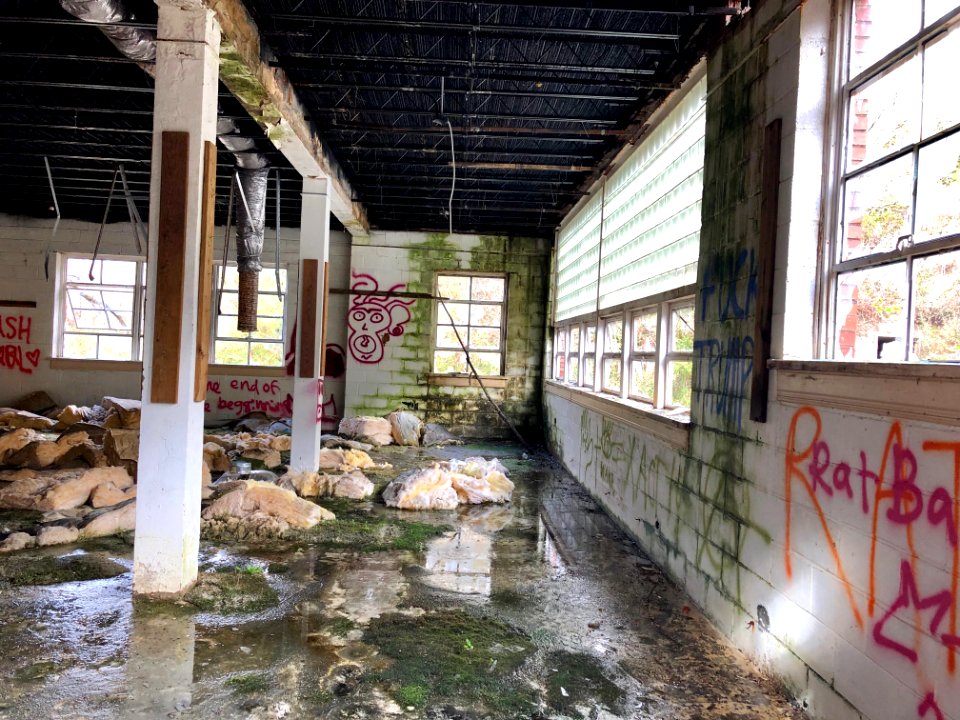 Cafeteria, Log Cabin Association Elementary School, Barker… 