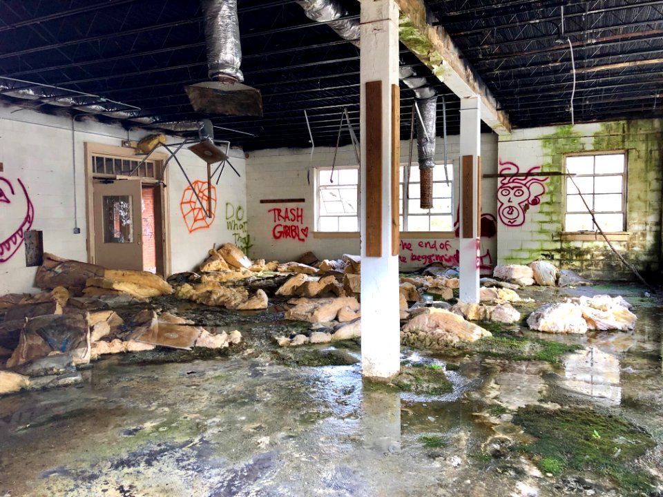 Cafeteria, Log Cabin Association Elementary School, Barker… 