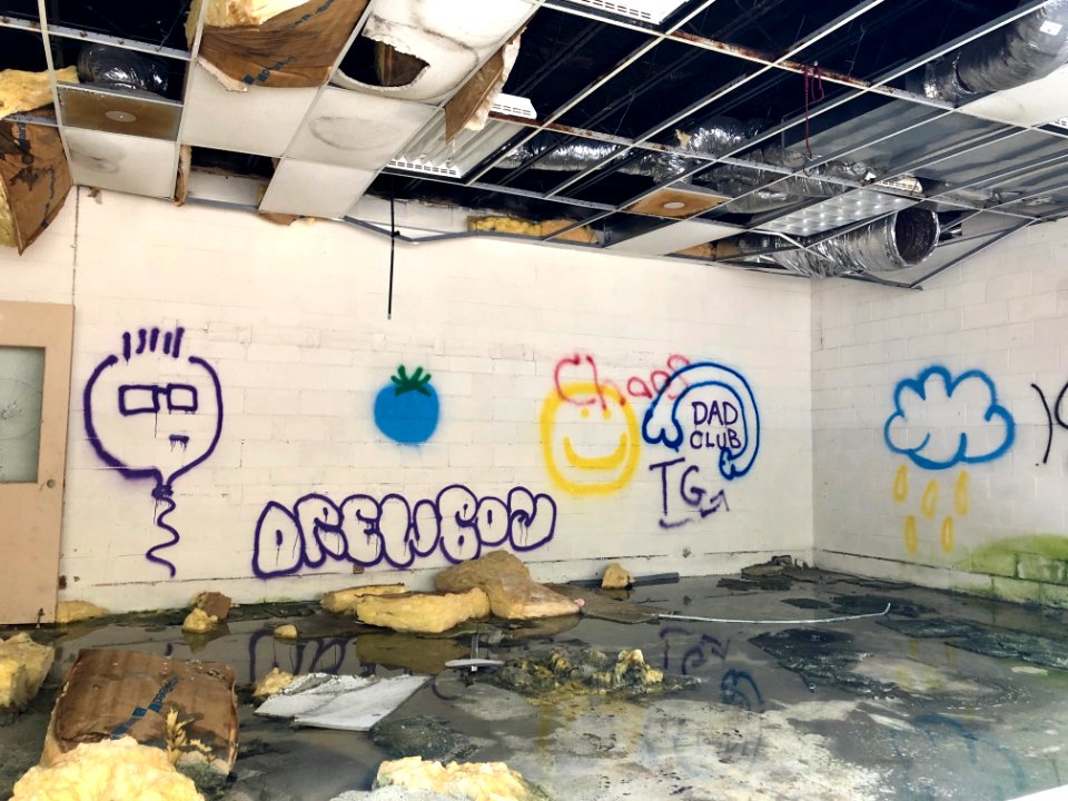 Classroom, Log Cabin Association Elementary School, Barker… 