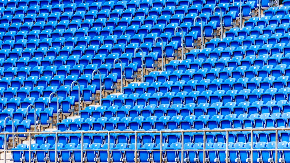 Seats rows of chairs grandstand photo