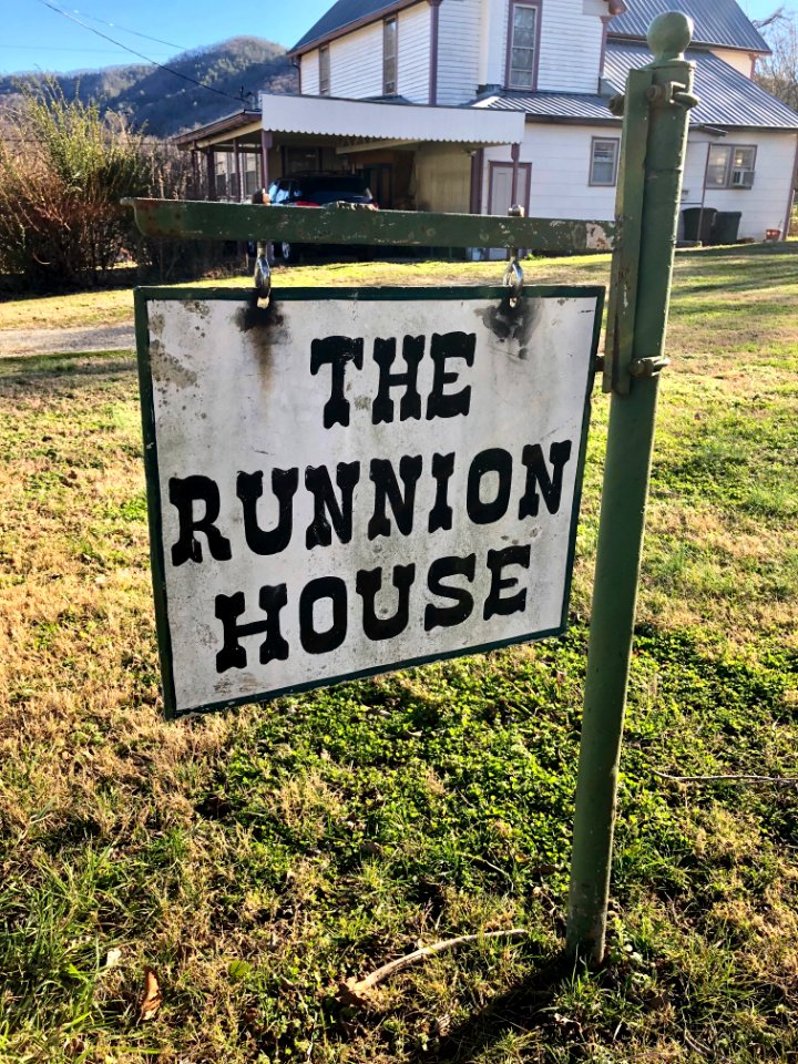 The Runnion House Sign, Hot Springs, NC 
