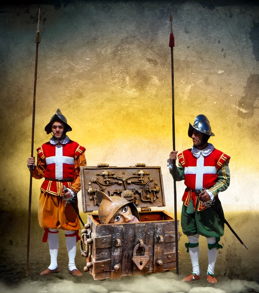 Middle ages head guard