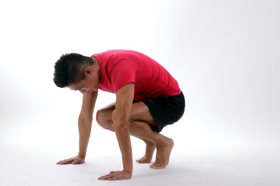 Pilates face man body man
