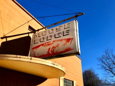 Moose Lodge Sign, Canton, NC 