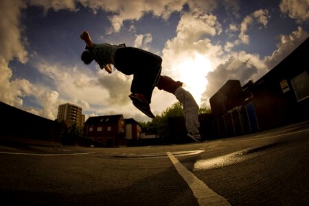 Sport parkour friends