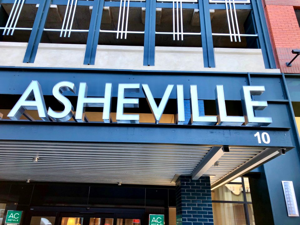 AC Hotel Asheville Sign, Asheville, NC 