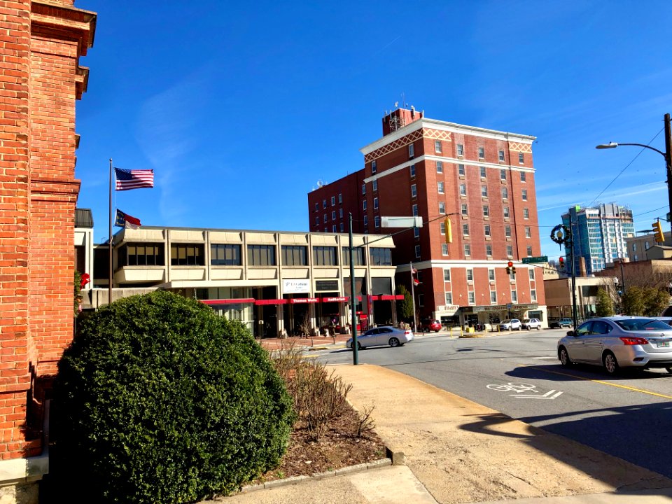 Asheville Civic Center and George Vanderbilt Hotel, Ashevi… 