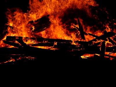 Hot heat campfire photo