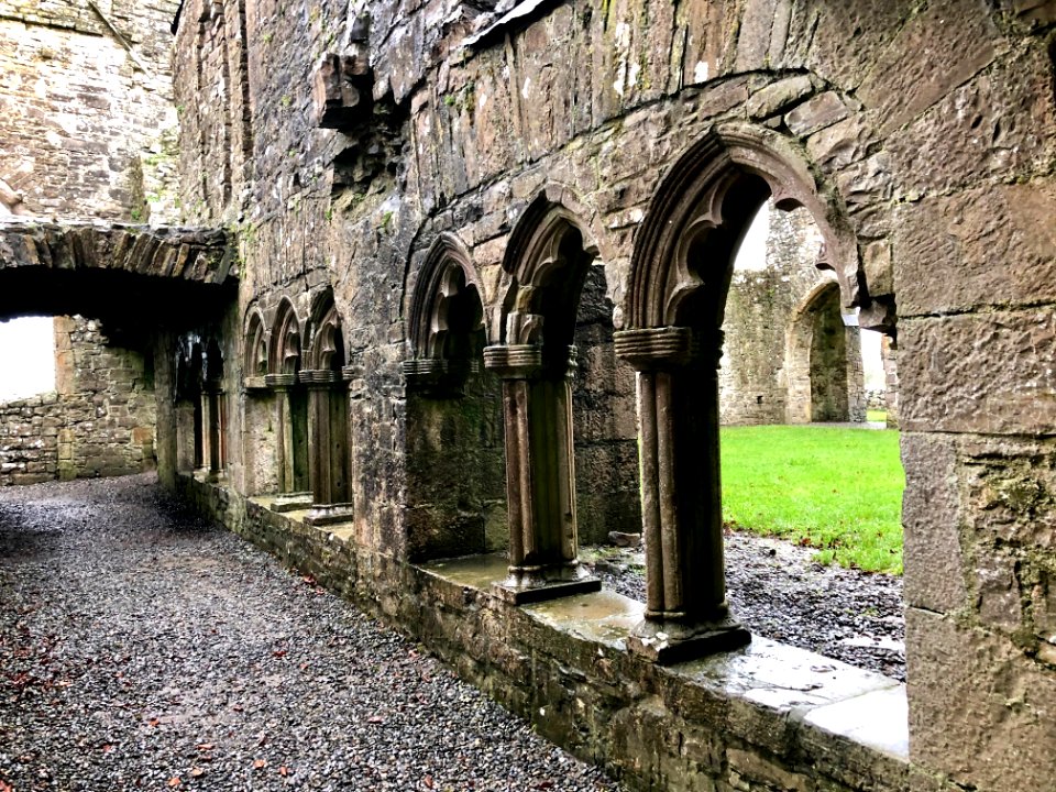 Cloister, Bective Abbey, Beigthigh, Éire 