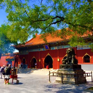 Temple burning incense ancient architecture