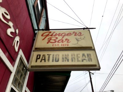 Gingers Bar Sign, Northside, Cincinnati, OH photo