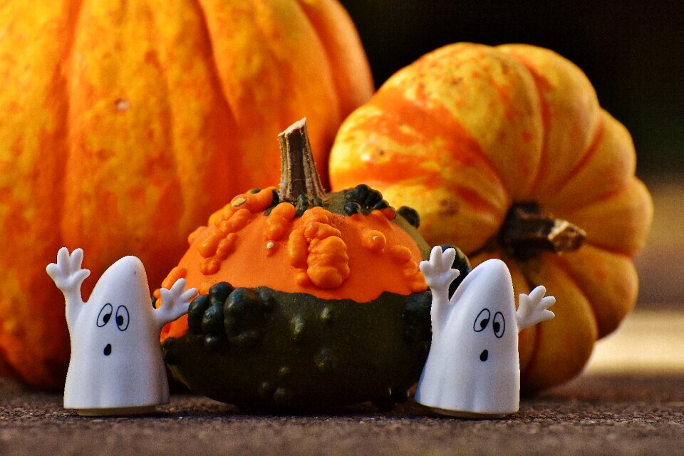 Happy halloween ghost autumn