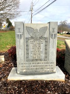 WWII Memorial, Webster, NC 