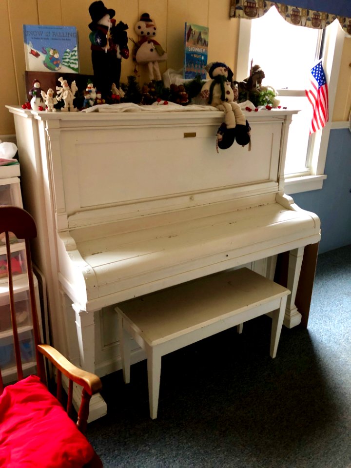 Old Player Piano, Allison Fellowship Hall Building, Sylva … 