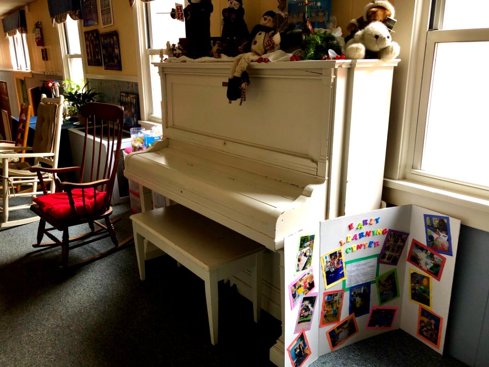 Old Player Piano, Allison Fellowship Hall Building, Sylva … 