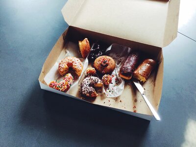 Box of doughnuts box of donuts dessert