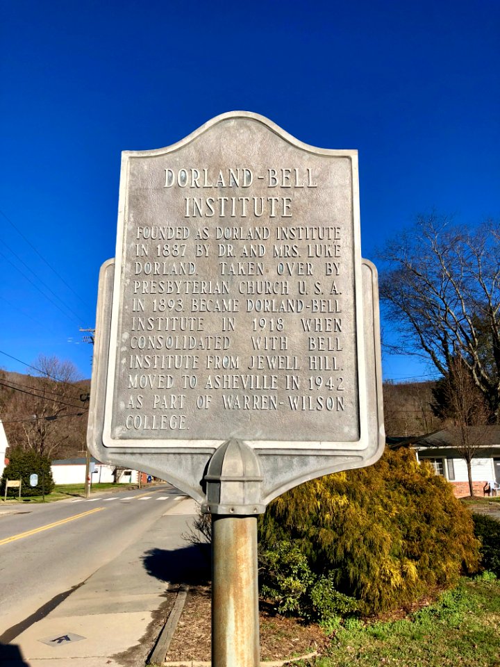 Dorland-Bell Institute Historical Marker, Hot Springs, NC 