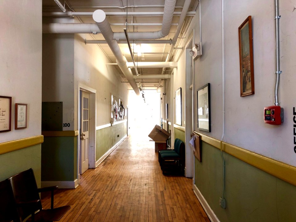 Hallway, Old Marshall High School, Marshall, NC 