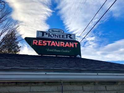 Pioneer Restaurant Sign, Clyde, NC 