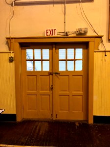 Doorway, Gymnasium Building, Old Fines Creek School, Fines… 