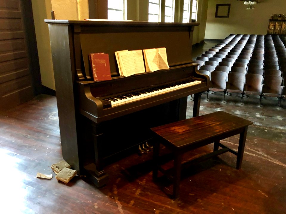 Piano, Old Fines Creek School, Fines Creek, NC 