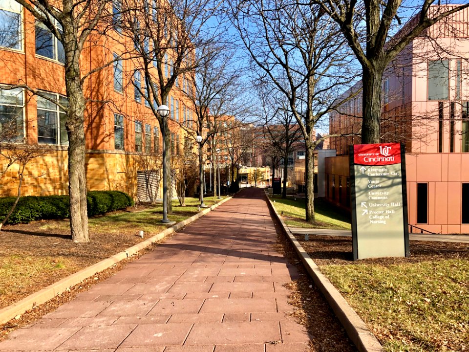 Walkway, University of Cincinnati, Corryville, Cincinnati,… 