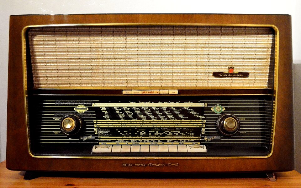 Frequency transistor radio antique photo