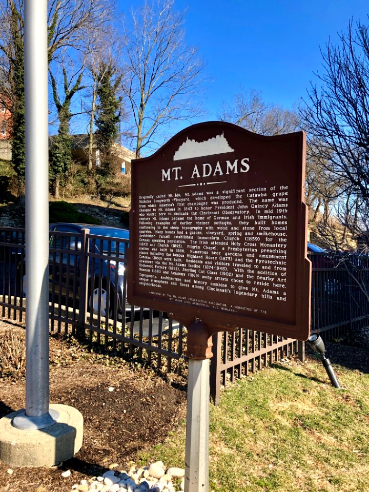 Historical Marker, Mount Adams, Cincinnati, OH 