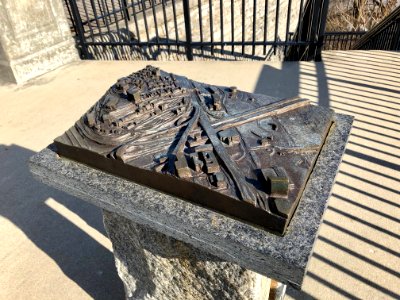 Bronze Relief Map, Mount Adams Steps, Mount Adams, Cincinn… 