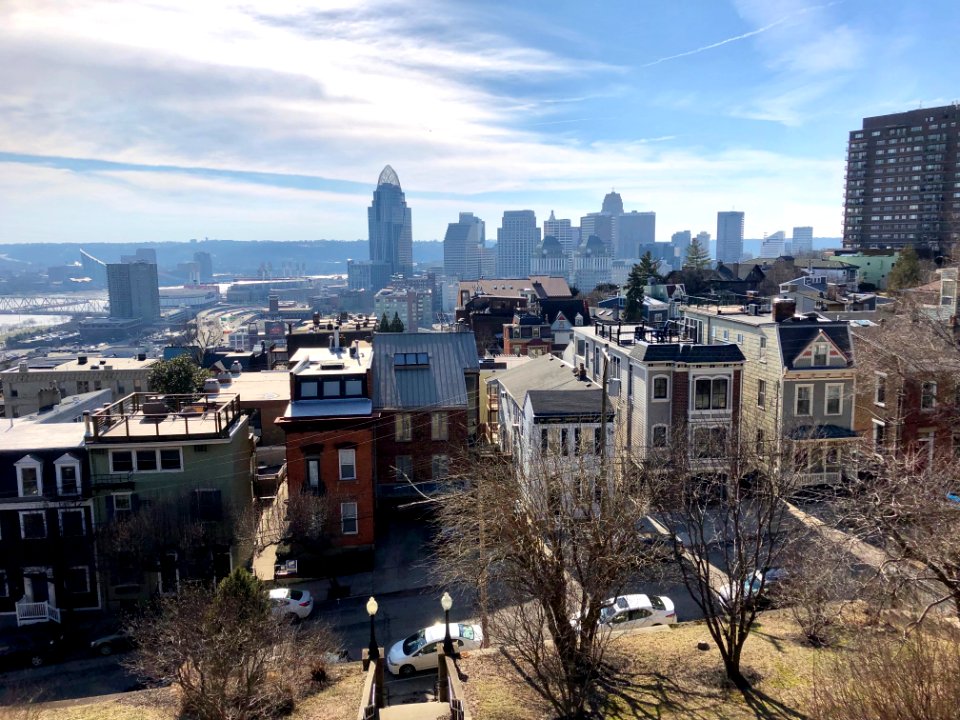 Downtown from Mount Adams, Cincinnati, OH 