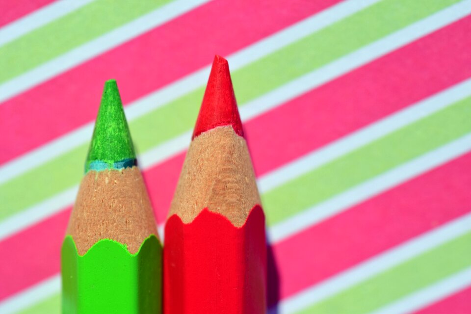 Paint colour pencils crayons