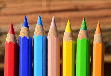 Paint colour pencils crayons