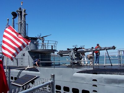 Boat flag military photo