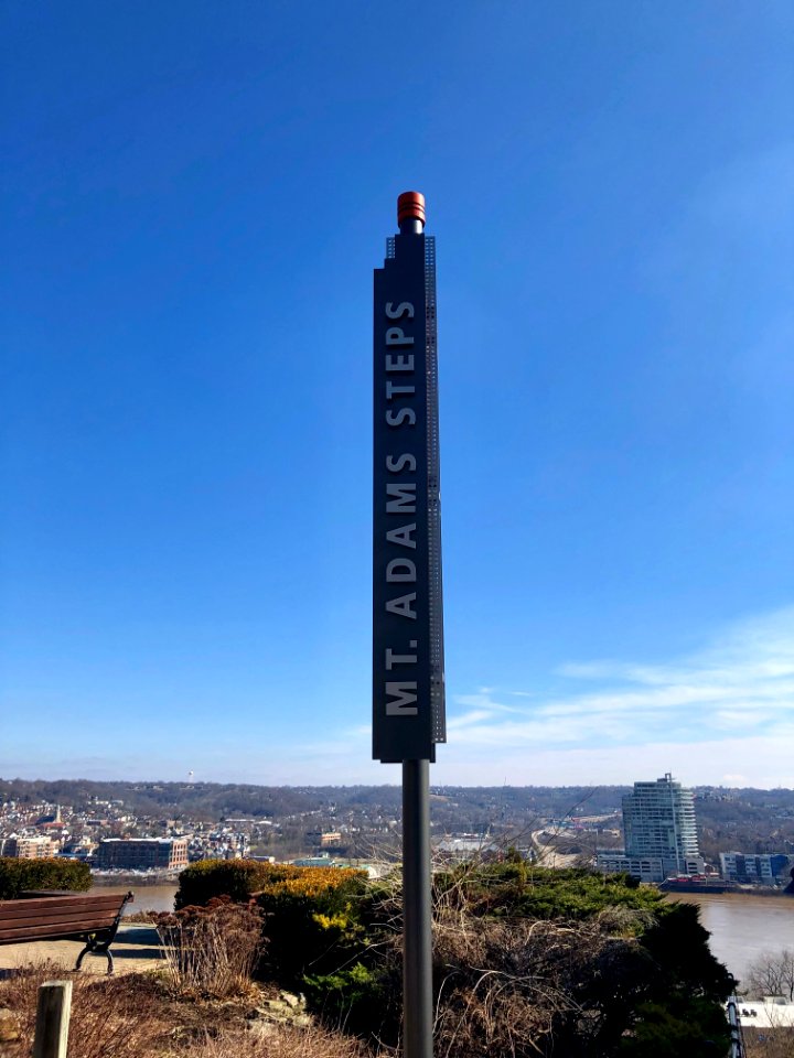 Signage, Mount Adams Steps, Mount Adams, Cincinnati, OH 